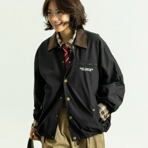 GoodNorth Corduroy Collar Jaet ex ort Casual Workwear Sle Japanese Retro Neutral Wind Polyester Fiber Long Sve - AliExpress Sweaters&Jumpers