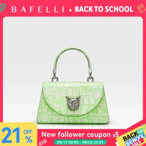 BAFELLI 2026 WOMEN'S NEW BAG ORIGINAL DESIGNER LUXURY BRAND CAT CASUAL STYLE TREND PURSE CROCODILE LEATHER HANDBAGS - AliExpress Women's Handbags