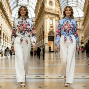 Women’s 100% Cotton Floral Print Blouse | High Quality Long Sleeve Shirt Spring 2026 Runway Designer Inspired TOP - AliExpress Shirts & Blouses