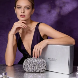 Hollow out Flower Design Evening Bag for Decorated with Sparkling Diamonds Handheld Bag Fashionable And Elegant - AliExpress Women's Handbags