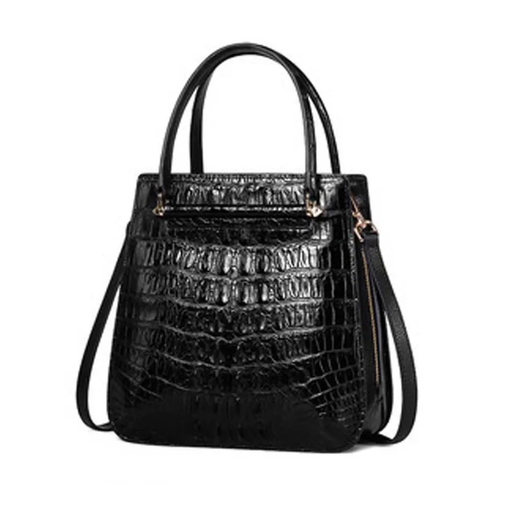 yuanyu new Female crocodile leather bag Single shoulder large capacity women Bucket - AliExpress Women's Handbags