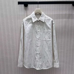 Elegant Lady Fashion Colorful Yarn Embroidery Vertical Stripes Shirt Women Lapel Long Sleeve Pearls Buttons Loose Casual Blouse - AliExpress Shirts & Blouses