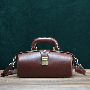 Women's Genuine Leather Handbag New High Quality Cowhide Luxury Designer Crossbody Bags Exquisite Vintage Handmade Doctor Bag - AliExpress Women's Handbags