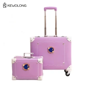 Vintage Small Carry On Spinner Suitcase, Cute Retro Trolley Travel Bag for Women & Kids, Lightweight Fashion Luggage - AliExpress Luggage