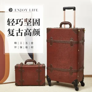 retro high-end appearance luggage box for women with password pull handle for men, 20-26 inches, lightweight carry-on suitcase - AliExpress Luggage