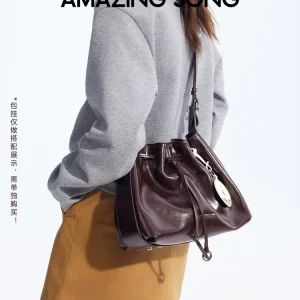 Amazing Song Donut Drawstring Bucket Bag Women's Diagonal Package Autumn Faux Suede 2025 New Original Design Women's Fashion Bag - AliExpress Women's Handbags
