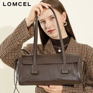 LOMCEL 135New autumn-winter genuine leather cowhide crossbody bag for the underarm area, high-end and stylish hand-held pillow - AliExpress Women's Handbags