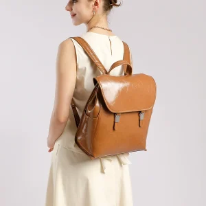 Genuine leather neutral casual handbag fashionable simple large capacity business computer backpack cowhide women's bag - AliExpress Women's Handbags