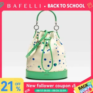 BAFELLI 2025 WOMEN'S NEW HANDBAG LUXURY BRAND SPRING SUMER DESIGNER STYLE STRING LEATHER BUCKET BAGS ORIGINAL TREND PURSE - AliExpress Women's Handbags