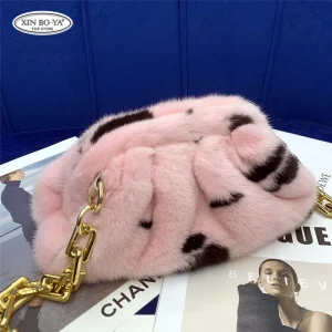 Luxury Real Fur Bags Design Women's Evening Clutch Purse Dinner Party Ladies Shoulder Bag Handbags Female Chain Crossbody Bag - AliExpress Travel Bags