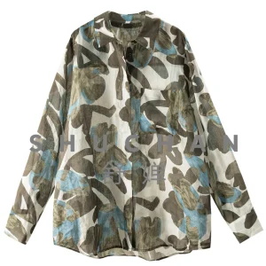 T Has Its Own Sense of Breathing, Ark Art, Floral Loose Ramie Long-sleeved Sunshade Shirt Women 20M2 - AliExpress Shirts & Blouses