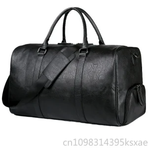 Travel Bag for Men Luxury Leather Vintage Large Capacity Crossbody Handbag Purse with Shoe Compartment Gym Business - AliExpress Travel Bags