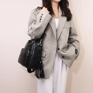 Fashion Women's genuine leather Shoulder Bag Simple Multiple Pockets Crossbody Bag Decorated Handbags Daily Commuting - AliExpress Women's Handbags
