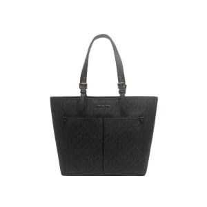 MICHAEL KORS Jet Set Medium Logo Pocket Tote Bag In Black 35F3GTVT3B - AliExpress Women's Handbags