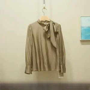 Versatile Stand Collar Belted Top Spring New Sle 2026Y Sing Ladies irt Commute Sle Skin-friendly Breathable Long Sve - AliExpress Shirts & Blouses