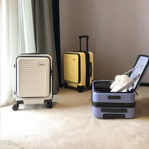 Side-opening lid luggage for women, 20-inch expandable deep compartment travel carry-on suitcase, new student handle luggage - AliExpress Luggage