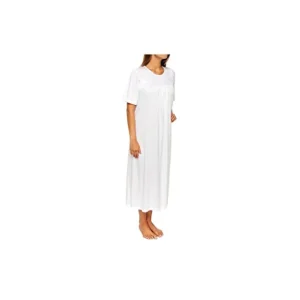 Women's Soft Cotton Nightgown Classic Short-Sleeved Summer Nightdress, 100% Soft Cotton, 47 in - AliExpress Women's Sleep & Lounge