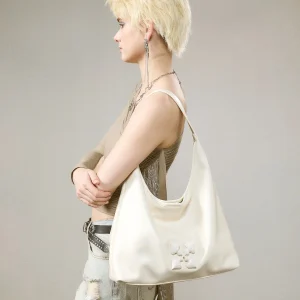 JACD Snowflake White Large Capacity Tote Bag Women's Commuter Bag Underarm Bag Soft PU Leather Shoulder Bag Handbag - AliExpress Women's Handbags