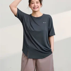Women's Large Size Qui Dry Running Yoga Fitn Clothes ort Sve Sportswear Summer Loose Cool Feeling T-irt - AliExpress Shirts & Blouses