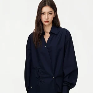 Loose Fit V-Ne Casual irt BW Lazy Sle Loose Sensation Loose Cotton Long Sve Women's irt k Blue Casual irt - AliExpress Shirts & Blouses