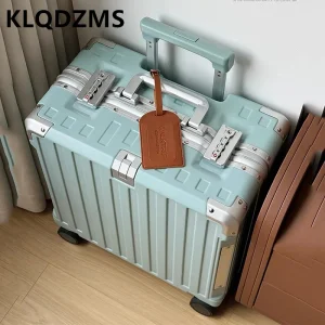 KLQDZMS Carry-on Travel Luggage Bag 18 Inch Boarding Box Women's ABS + PC Trolley Case Students Small Aluminum Frame Suitcase - AliExpress Luggage