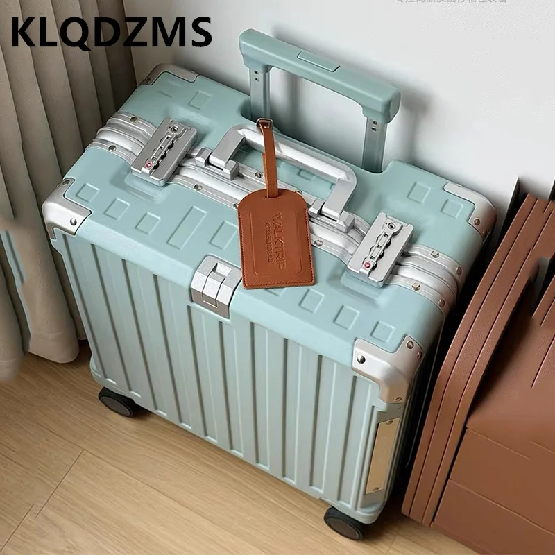 KLQDZMS Carry-on Travel Luggage Bag 18 Inch Boarding Box Women's ABS + PC Trolley Case Students Small Aluminum Frame Suitcase - AliExpress Luggage