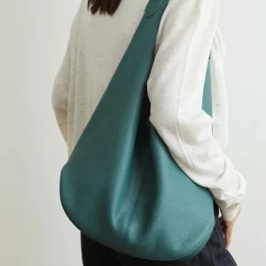 GENGWO Blue Fashion Simple Casual Genuine Leather Women BagHandbag Real Cowhide Leather Tote Underarm Shoulder Commuter Bag - AliExpress Women's Handbags