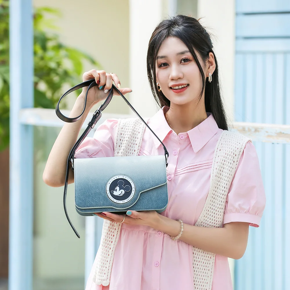 Genuine Disney Purses And Handbags Original Case Mickey Fashion Small Square Bag Commuter Ladies Shoulder Bag PU Bag 439 - AliExpress Women's Handbags