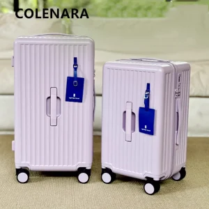COLENARA Suitcase on Wheels New Men's ABS+PC Boarding Box Large Capacity Trolley Case 20"24"28 Inch Women's Cabin Luggage - AliExpress Luggage