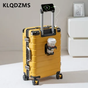 KLQDZMS Suitcase on Wheel Large Capacity Trolley Case PC Boarding Box 20"22"24"26"28Inch Women's Cart Type Travel Bag Luggage - AliExpress Luggage