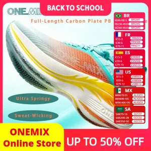 ONEMIX Carbon Plate Running Shoes Marathon Professional Shock Absorbing Athletic Sneakers For Men Women Trendy Color Matching - AliExpress Sneakers