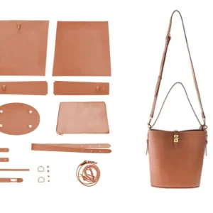 Leather Simple Bucket Crossbody Bag Kits, DIY Shoulder Purse with Sewing Kit, DIY Handmade Bag Kit for Mom Girlfriend - AliExpress Women's Handbags