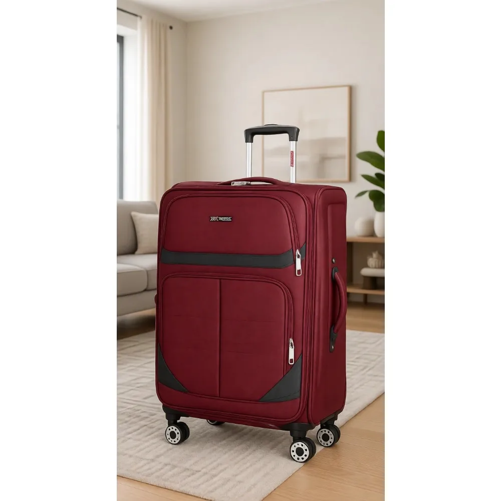 Large 32'' Softside Suitcase, Expandable Luggage with Spinner Wheels and Lock, Lightweight Travel Bag for Men/Women - AliExpress Luggage