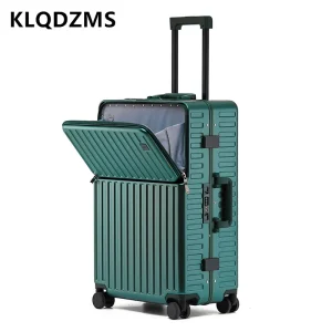 KLQDZMS 20"24 Inch Laptop Luggage Bag Men's Front Open Lid Trolley Suitcase Women's Multifunctional Boarding Password Case - AliExpress Luggage
