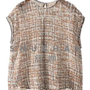 ladies tops summer thin Custom-woven Natural Silk Bubble Crepe One-piece Bag Rotator Sleeve Shirt Women's 51L6 - AliExpress Shirts & Blouses