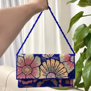 DOYUTIG-Embroidered Shoulder Bag for Women, Handmade Daisy Beaded Bag for Wedding Party, Vintage Evening Bag, Indian Brand, N035 - AliExpress Women's Handbags