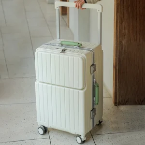 3/7 Large Capacity Aluminium Frame Suitcase Trip Cabin Front-opening Spinner Wheel Women's Bag 24/26/28 inch Middle Size Luggage - AliExpress Luggage