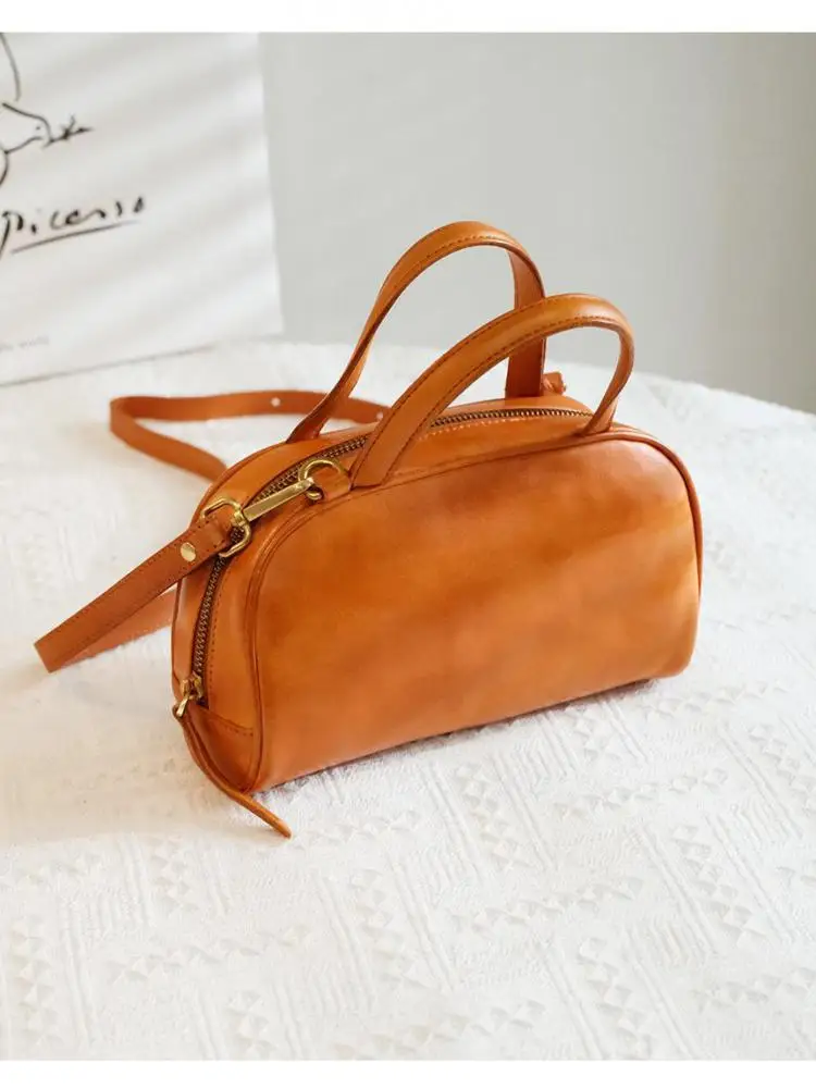 simple fashion high quality genuine leather women's small handbag casual outdoor party real cow leather shoulder crossbody bag - AliExpress Women's Handbags