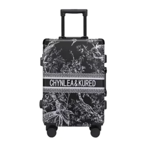 Aluminum Frame Luxury Trolley Suitcase With Password Lock - Stylish Rolling Luggage For Men & Women - AliExpress Luggage