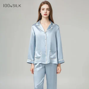 Spring Summer New Women's Heavyweight Mulberry Silk Pajamas Set - Luxury Soft Sleepwear Loungewear Outfit for Comfortable Nightw - AliExpress Women's Sleep & Lounge