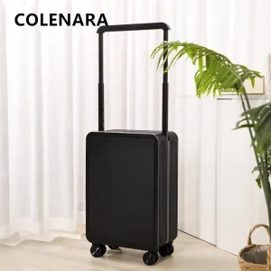 COLENARA Suitcase Front Laptop Boarding Case USB Charging Trolley Case Women's Password Box 20"men's Carry-on Travel Luggage - AliExpress Luggage