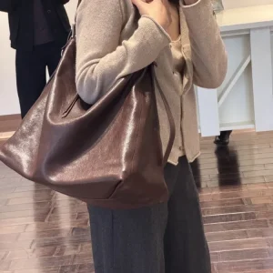 High Quality Womens Cowhide Hobo Bags Real Leather Office Ladies Large Capacity Soft Shoulder Bag Leisure Unisex Crossbody Bags - AliExpress Women's Handbags