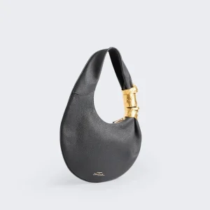2026 New Mini Fashion Chic Trend High End Shoulder Bag Dumpling Bag Women Black Grained Leather Face Hardware Half Moon Handbag - AliExpress Women's Handbags