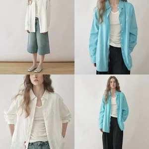 Popchrio Women's Linen Embroidered Shirt Loose Long Sleeve Casual Style Autumn Outerwear Comfortable Breathable Fashionable - AliExpress Shirts & Blouses