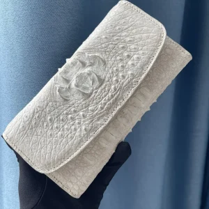 Authentic crocodile leather women's long card bag wallet real crocodile leather women's coin purse large fashion handbag - AliExpress Women's Handbags
