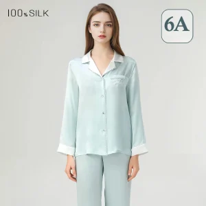 Women's 100% Mulberry Silk Pajamas Set 19 Momme Soft Casual Loungewear Spring Summer All Season Comfortable Sleepwear - AliExpress Women's Sleep & Lounge