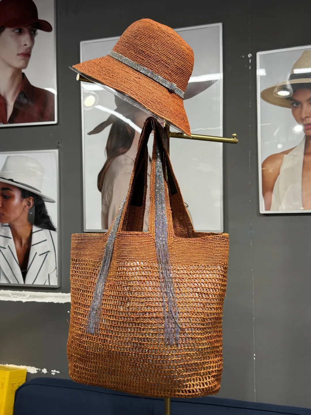New Women'S Raffia Hollow Woven Handbag Fashionable And Versatile Temperament Elegant + Hat - AliExpress Travel Bags