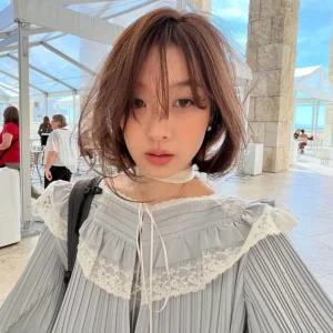 French Style Lace Trim Loose Women's Shirt Pleated Short Outerwear Versatile Casual Breathable Long Sleeve Stand Collar Cardigan - AliExpress Shirts & Blouses