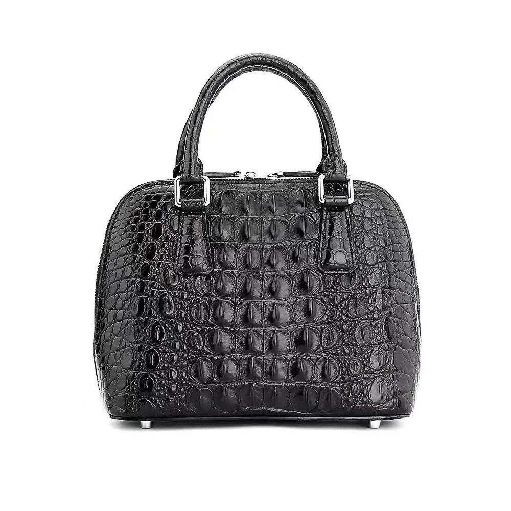 hexiaofengdedian women crocodile leather handbag female crocodile bag black fashion dinner go to party date - AliExpress Women's Handbags