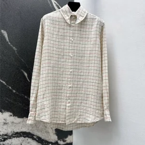 2026 Spring/Summer New Arrival Women's Linen Plaid Long-Sleeve Shirt - AliExpress Shirts & Blouses